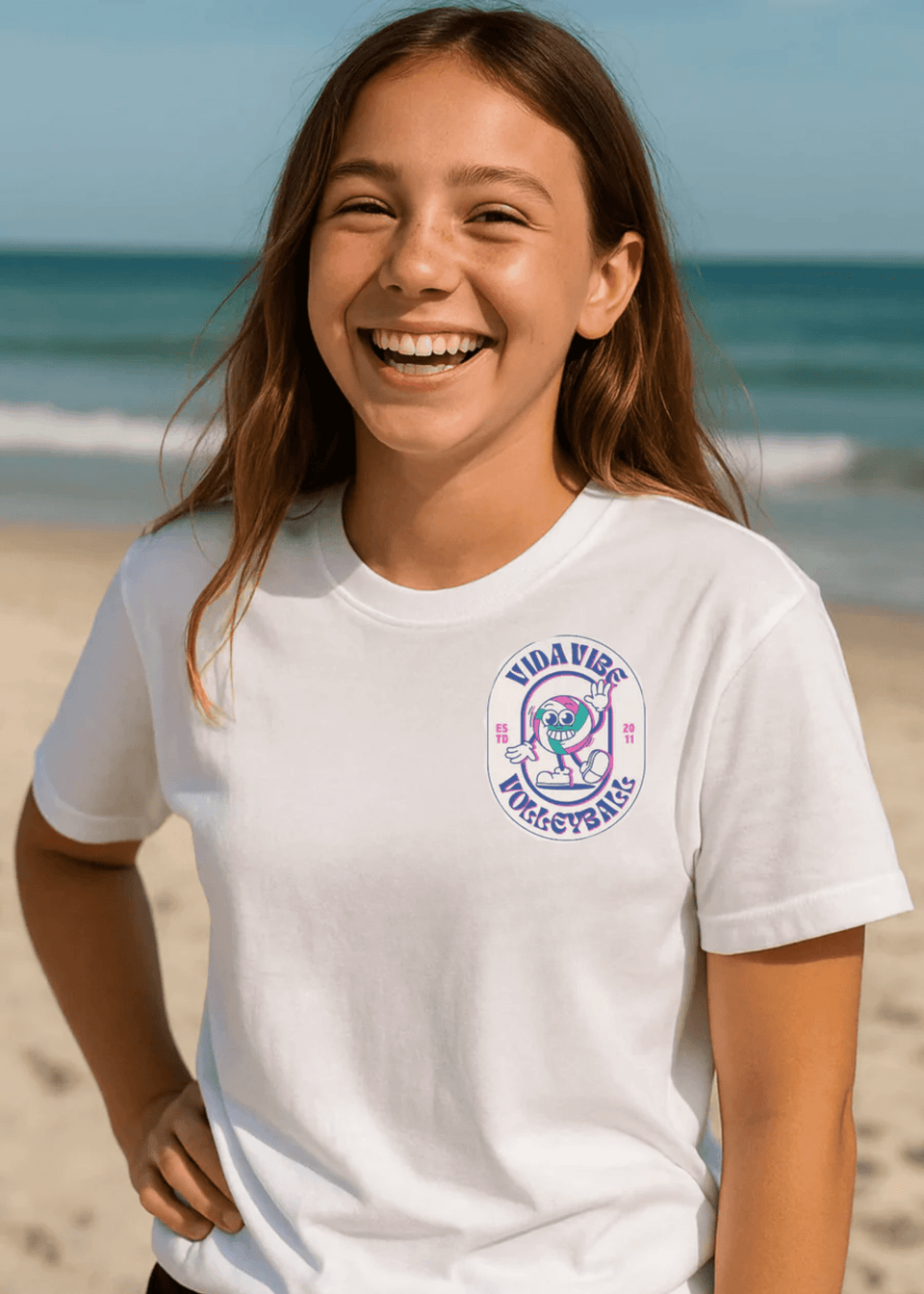 Retro Volleyball Vibes Tee
